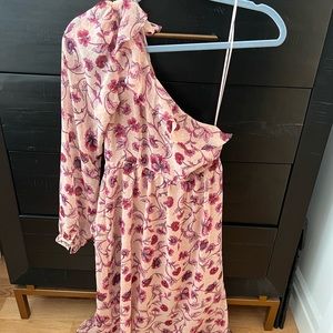 For love and lemons pink one shoulder dress